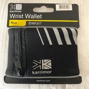 Runner's Wrist Wallet with Reflective Detail, Black, Men or Women NWT